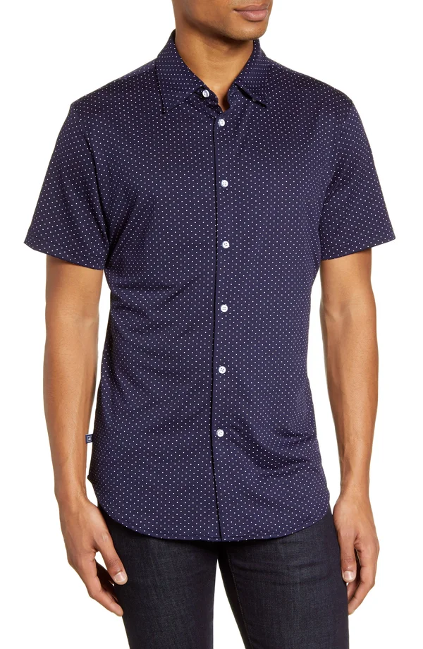Mizzen+Main Men's Spinnaker Short Sleeve Button-Down Shirt