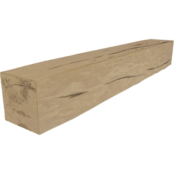 Ekena Millwork MANURW04X08X36PP 4x22H x 8x22D x 36x22W Riverwood Faux Wood Fireplace Mantel, Natural Pine