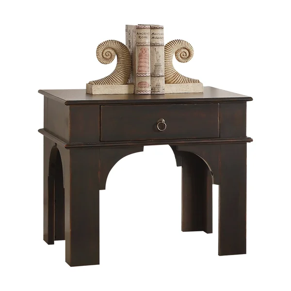 Acme Elvira End Table Antique Espresso