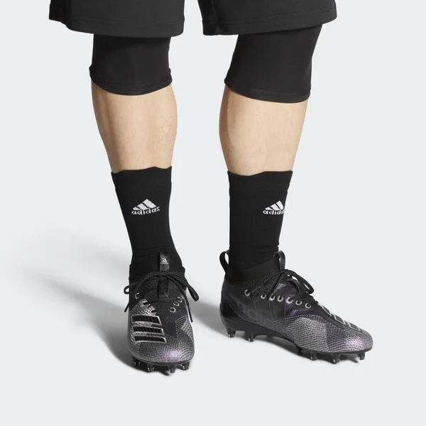 Adidas Adizero 8.0 Core Black/Grey Men's Football Cleat 13.5