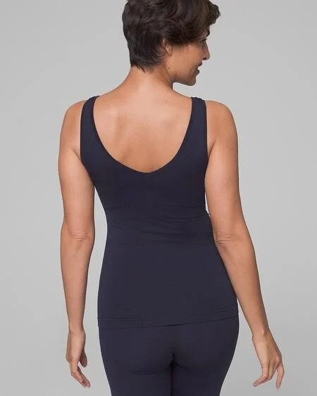 Seamfree Turnaround Tank - Black, Size L by Soma