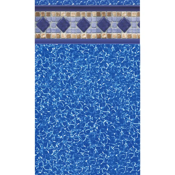 Swimline Sarasota Tile 12-ft x 24-ft Oval Heavy Gauge Uni-Bead Liner - 52-in
