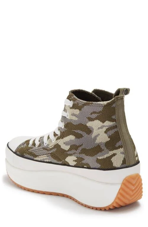 Madden Girl Winnona Women's Platform High-Top Sneakers - Size: 6.5, Green