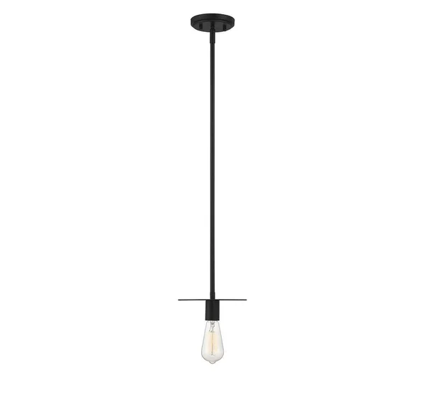 8 inch Modern 1 Light Matte Black Pendant 204939
