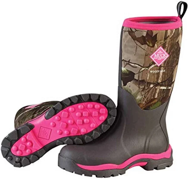 Muck Women's Woody PK Boot - 9 - Realtree APG - Pink