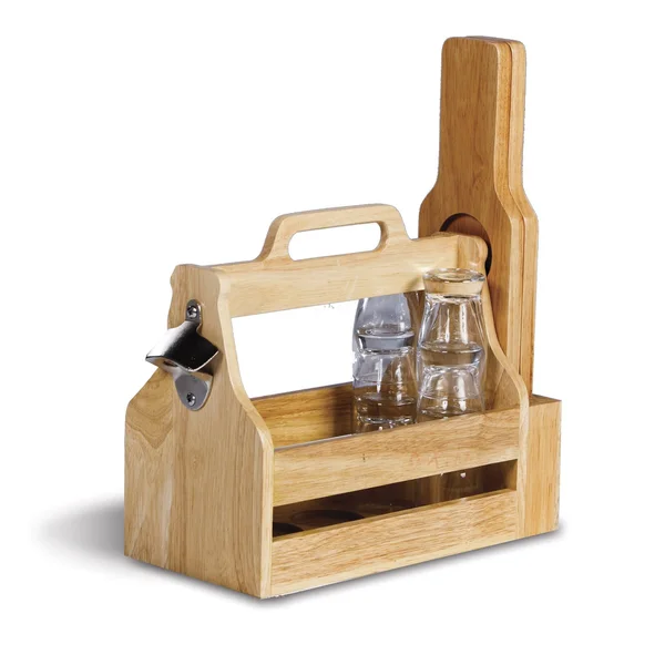 Picnic Plus Brew Fest 6 Pack Holder - Wood
