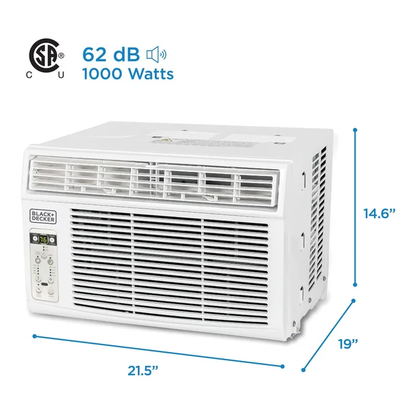 Black & Decker 14, 500 BTU Window Air Conditioner with Remote, White