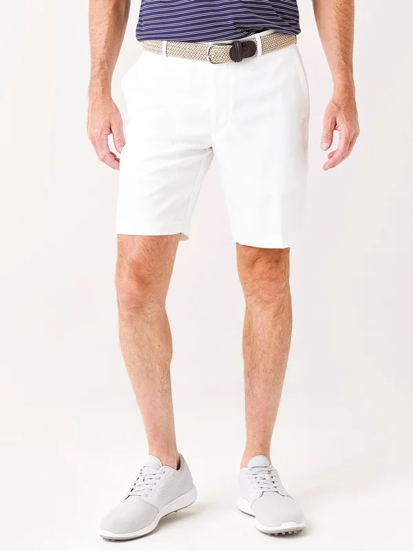 Peter Millar Salem High-Drape Performance Shorts White