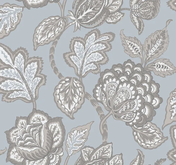 Wallpaper - CY1540 Conservatory Midsummer Jacobean York Wallcoverings Medium Gray/Pink