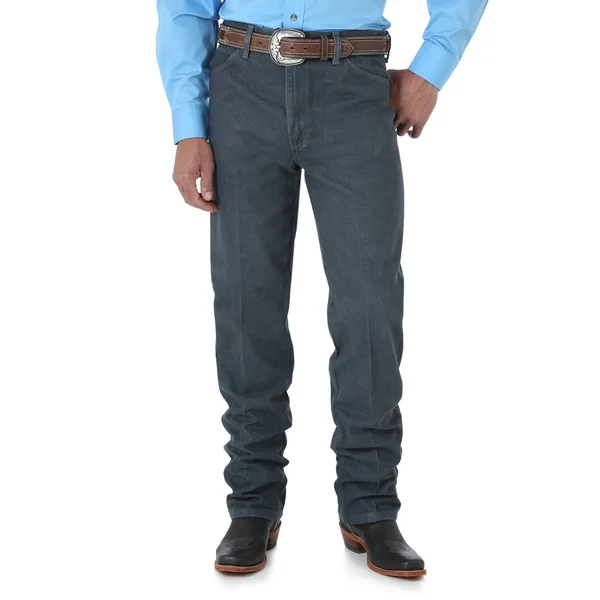 Wrangler Men's Cowboy Cut Slim Fit Charcoal Gray - 27x32