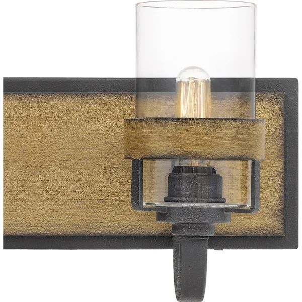 Quoizel FIN8634AWN Finch Bath Light, Aged Walnut