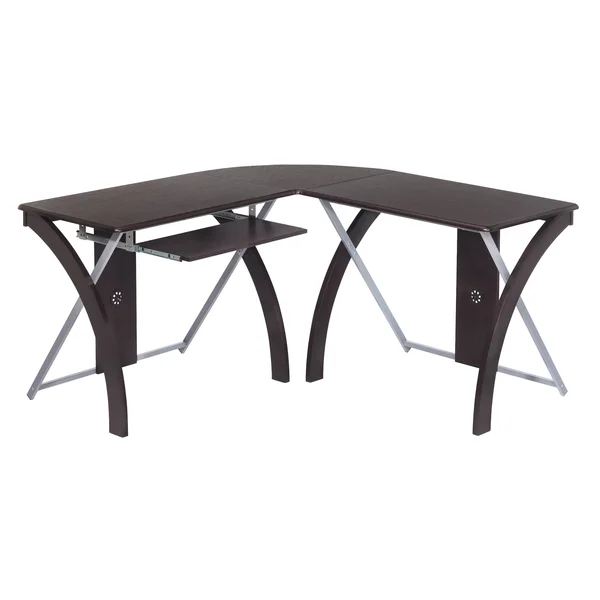 Office Star X-text L-Shaped Computer Desk