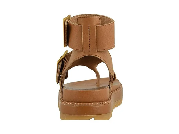 Sorel Women's Roaming T-Strap Sandal - 6 - Camel Brown
