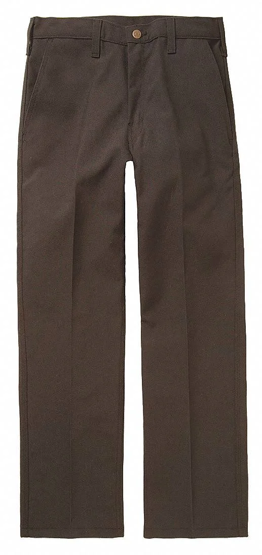 Workrite FP50MN Pants, 40 in., Dark Navy, Zipper and Button