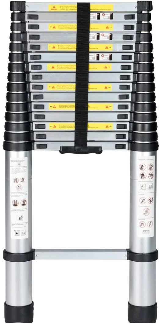 Good Life USA En131 Extendable 6061 Aluminum Alloy Professional Use Telescoping Ladder 15.5& F