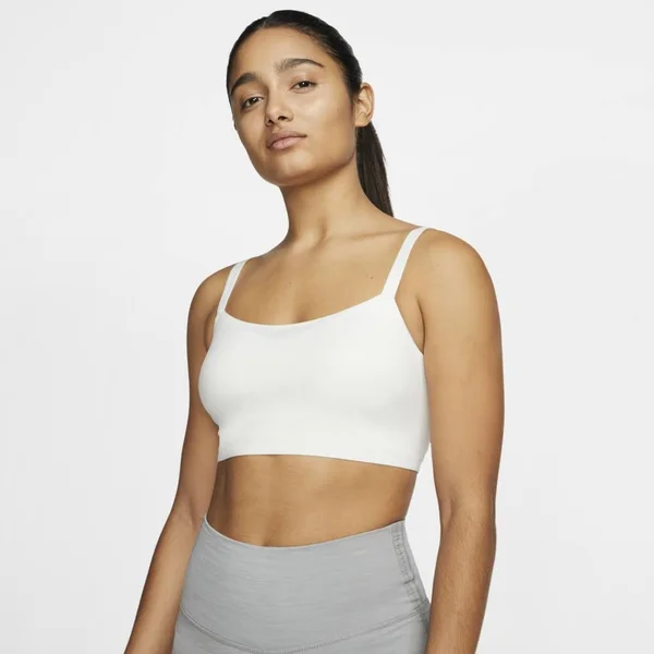 Nike Indy Luxe Women's Light-Support 1-Piece Pad Sports Bra Size Xs (White) AQ0140-121