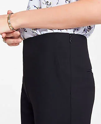 Ann Taylor The Side-Zip Ankle Pant in Bi-Stretch Size 00 Black Women's