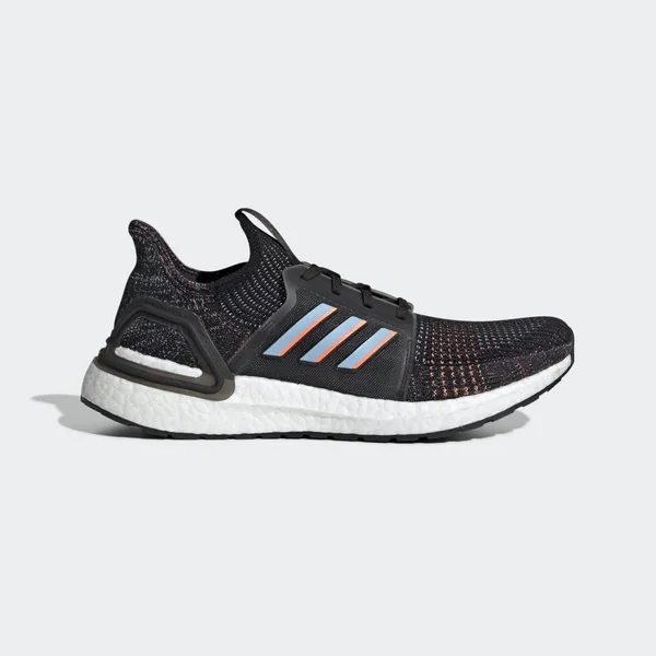 Adidas Ultraboost 19 Shoes - Men's - Core Black, Glow Blue - 8