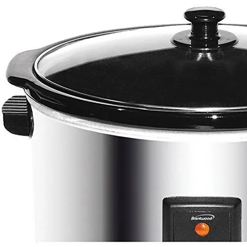 Brentwood SC-170S 8 Quart Slow Cooker, Stainless Steel