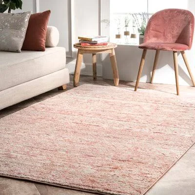 Lincolnwood Striped Pink Area Rug Bungalow Rose Rug Size: Square 6&