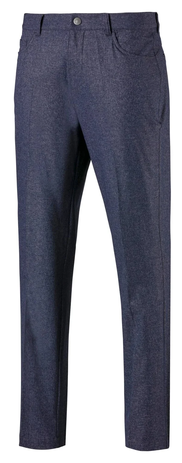 Puma Jackpot 5 Pocket Heather Golf Pants - Peacoat - 32