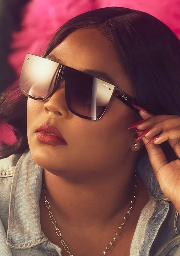 Quay Australia x Lizzo Jaded Sunglasses in Tortoise Purple Fade