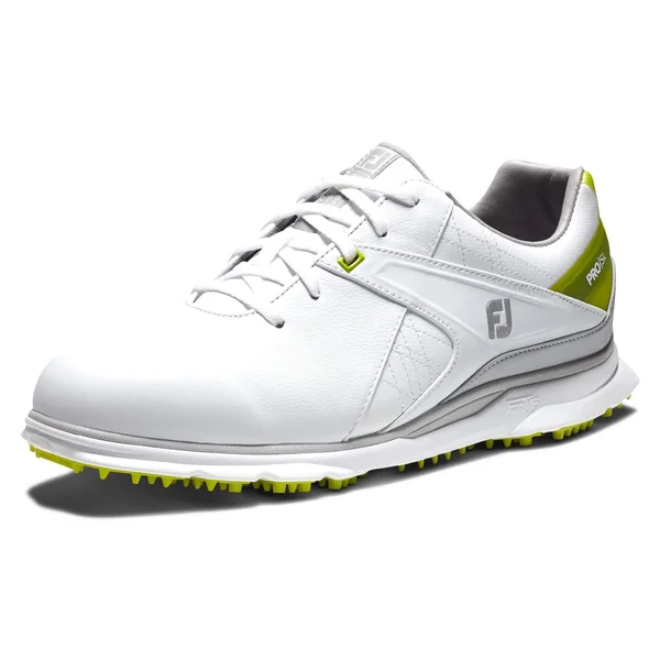 FootJoy Men's Pro|SL Spikeless Golf Shoes Size 12 - White/Lime
