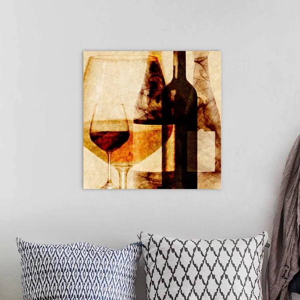 Smokey Wine I - Canvas Wall Art, 20x20, Great Big Canvas