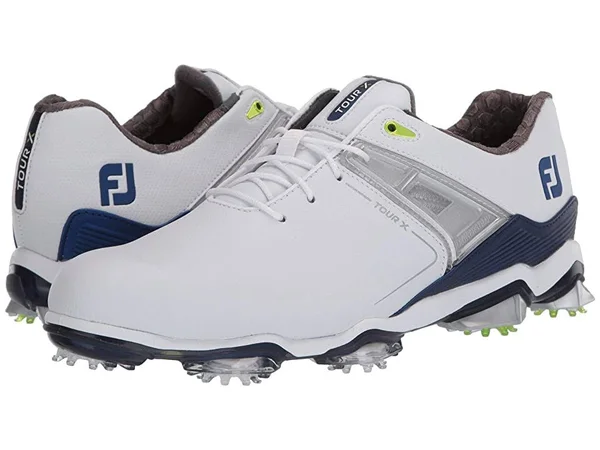 FootJoy Men's Tour x Golf Shoes Size 10.5, White/Navy/Lime