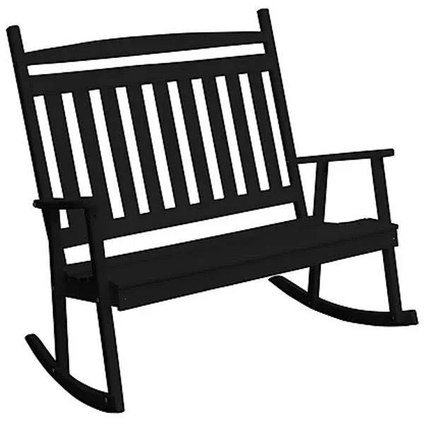 Yellow Pine Double Classic Porch ROCKER - Size: 3.5, Green