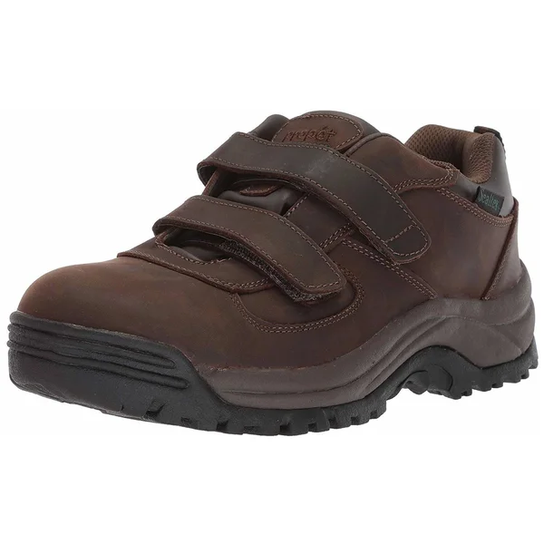 Propet Cliff Walker Low Strap (Brown Crazy Horse) Men's Shoes