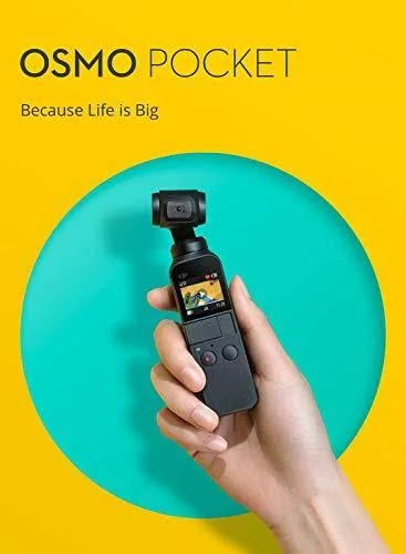 DJI Osmo Pocket Gimbal 3-Axis Stabilized Handheld Camera with 128GB SD Card Supports 4K Video
