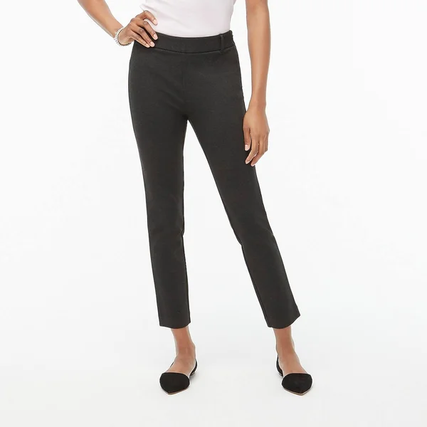 J.Crew Factory Womens Ponte Slim Work Pant (Heather, Size 24)