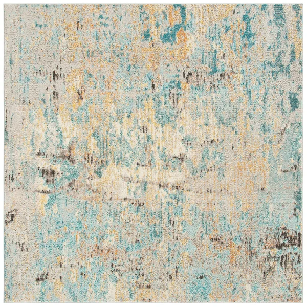 Safavieh Madison Gully Modern Abstract Rug - 6&7x22 x 6&7x22 Square - Grey/Blue