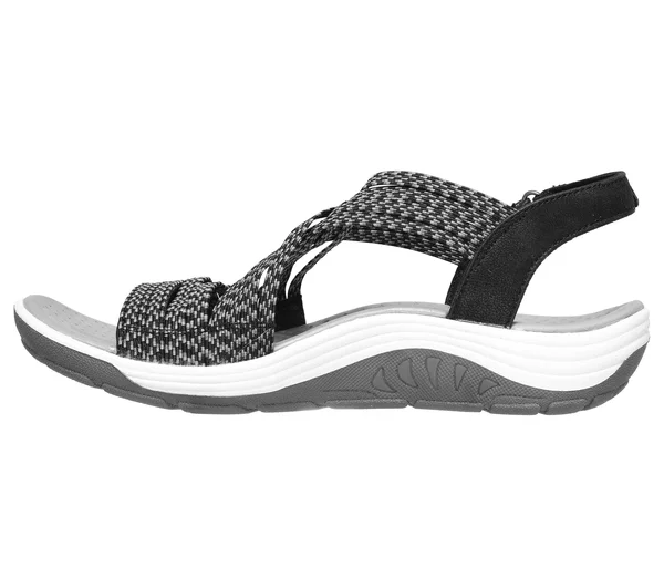 Skechers Womens Reggae Cup Oh - Snap! Sandals - Black - Size 6