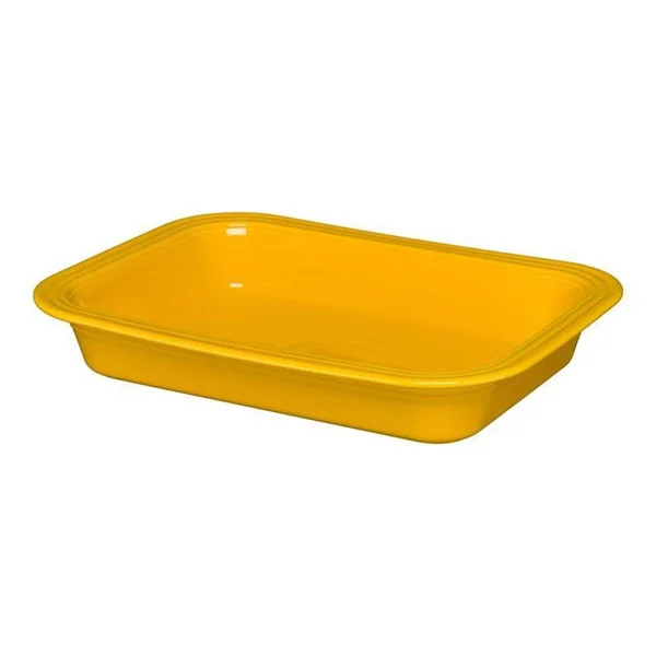 Fiesta 14.5in Rectangular Baker - Yellow