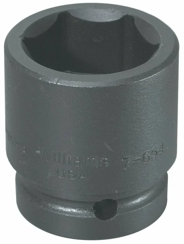1 inch Drive Impact Socket, 6 Point SAE 4 inch Williams 7-6128