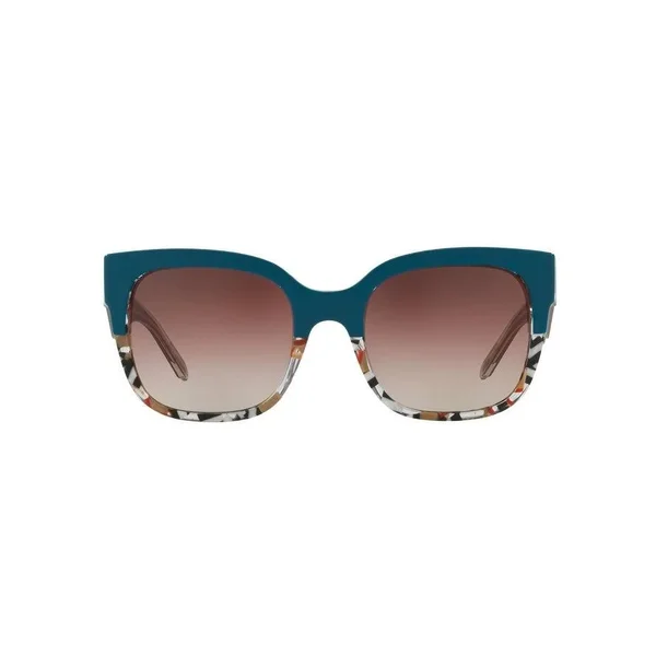 Burberry BE4271F Square Sunglasses - 56-21-145, 3731E2-TOP Green on Check