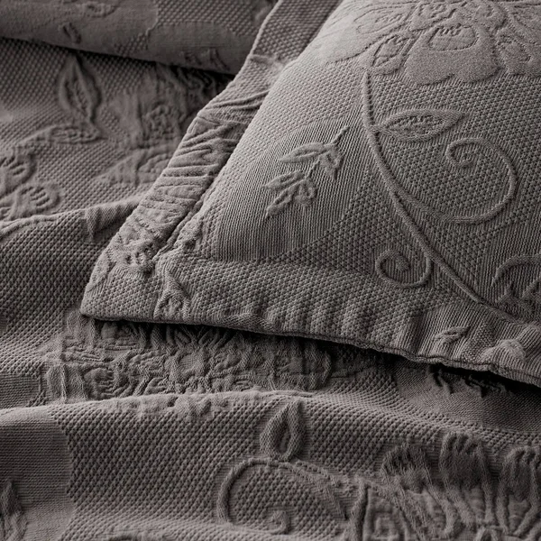 Putnam Cotton Matelassé Sham - Lagoon - Blue - Size Decorative, The Company Store