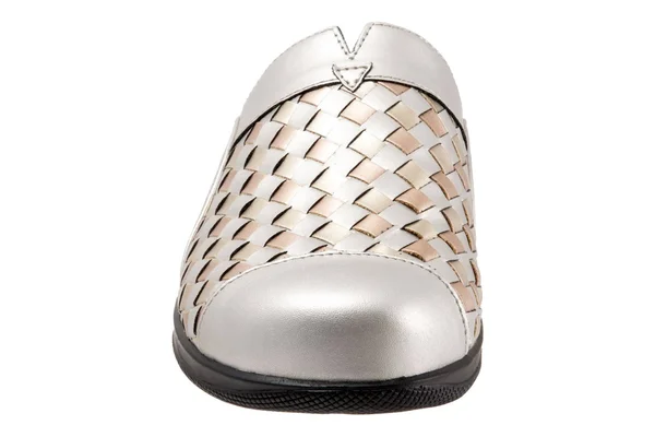 Softwalk Women's San Marcos Woven Clog - Size: 6, Metallic Mul Leather