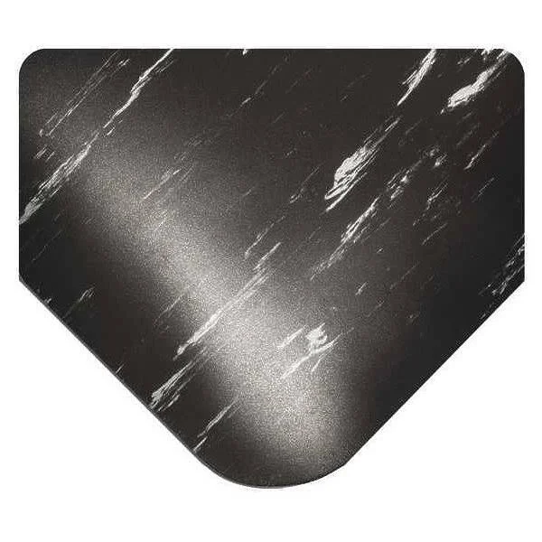 Wearwell 496.12X3X25Bk Smart Tile Top Mat, black, 3Ft.x25Ft.