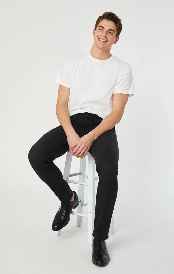 Mavi Men's James Skinny in Smoke Supermove, Men's Jeans