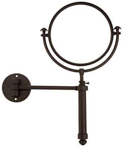 Allied Brass Southbeach Collection Wall Mounted Make-Up Mirror 8-in Diameter with 3X Magnification - Brushed Bronze