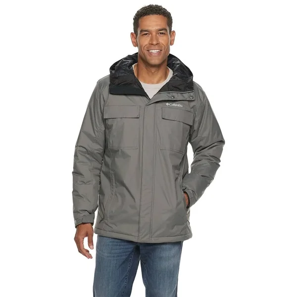 Columbia Men's Ten Falls Jacket, City Grey, Large