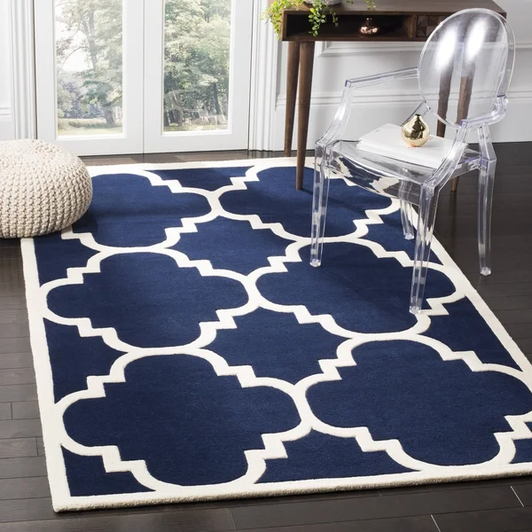 Safavieh Chatham Blue & Ivory 5& x 8& Rug