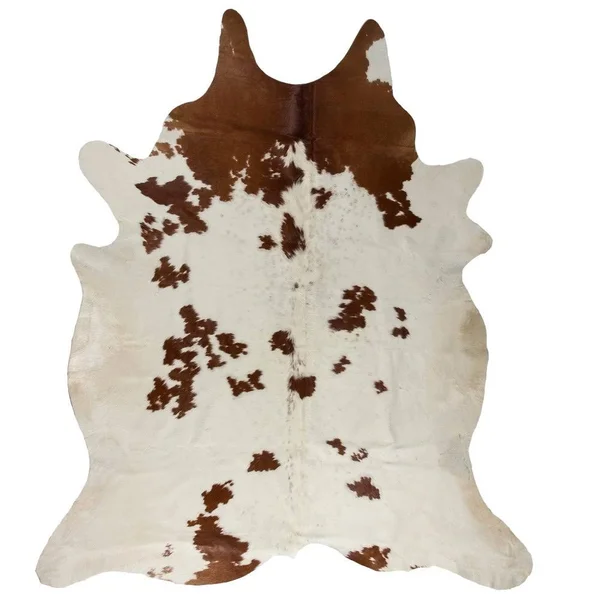 Natural 676685001252 6 x 7 ft. Kobe Cowhide Rug - Salt Pepper Chocolate & White