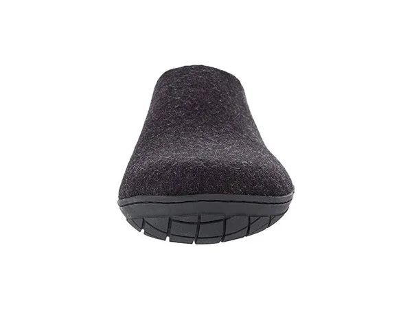 Glerups BR-02-02: Wool Rubber Charcoal/Black Rubber Slip-On (42)