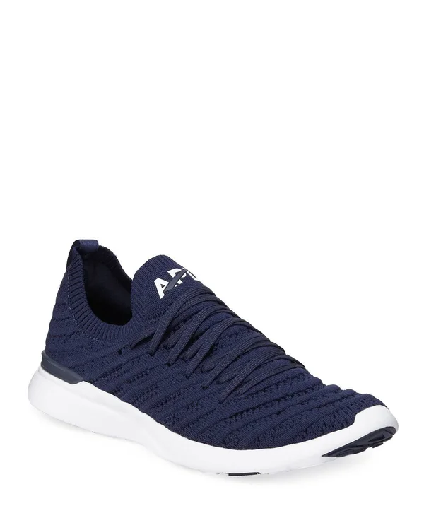 APL Women's Techloom Wave Navy/White Shoes in Size 6.5 - Athletic Propulsion Labs