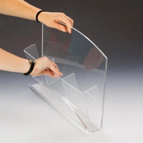 Leaflet Holder: Features Clear Acrylic Pockets