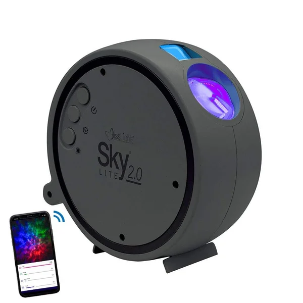BlissLights Sky Lite 2.0 - RGB LED Laser Star Projector - Galaxy Blue Stars